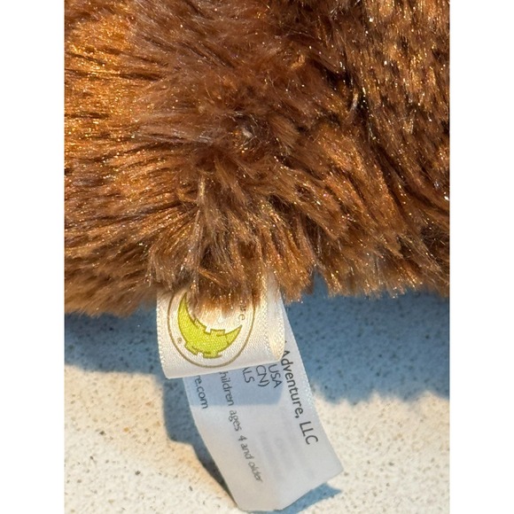 Animal Adventure Brown Teddy Bear Plush Red Ribbon Heart Paw Soft Toy Gift 16" - Picture 4 of 5